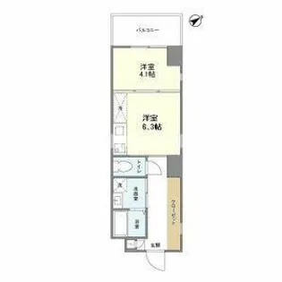 MIMOSA TERRACE【4階】の間取り