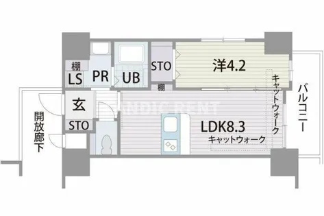 マリアヴィラ高宮【8階】の間取り