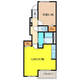 ラフレシール【1階】の間取り