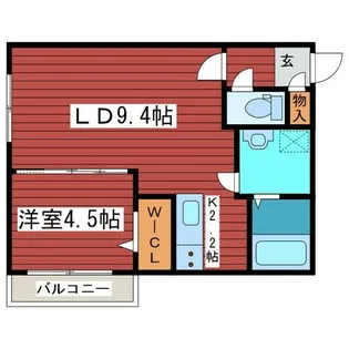 グランフィーノ福住【4階】の間取り