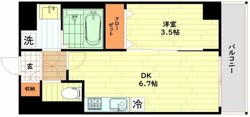 ソルテラス本庄西クレアスト【6階】の間取り