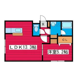 フォレスト月寒東【3階】の間取り