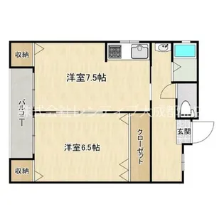 セサミ中宮【1階】の間取り