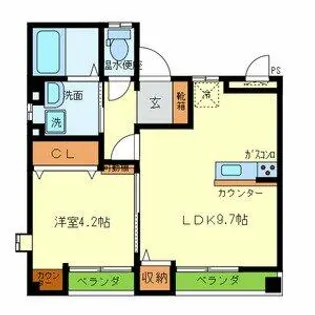 ラパレット【3階】の間取り