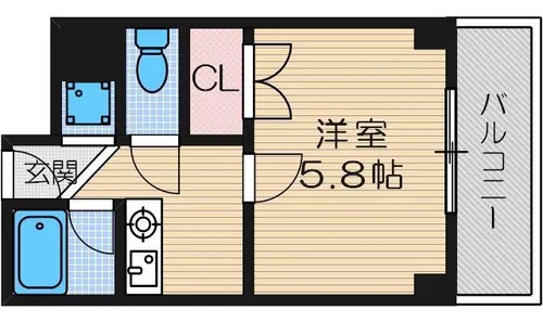 永代町壱番館【5階】の間取り