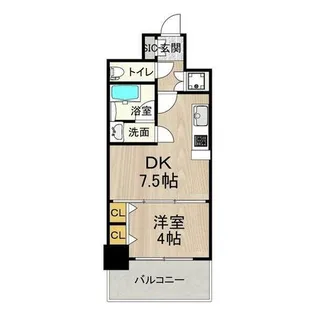 プレジオ神戸WEST【14階】の間取り