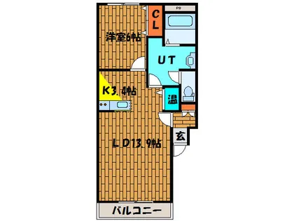 サンエスタシオン湯川【306号室】の間取り