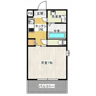 シャルム千林二番館【1階】の間取り