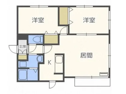 グランディールN15【4階】の間取り