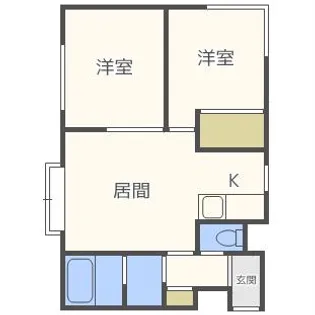 ハッサムアイランド【102号室】の間取り