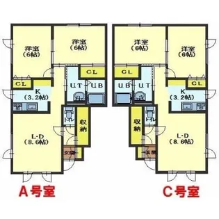 CASA HIYOSHI【C号室】の間取り