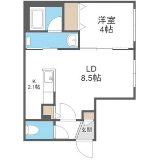 S-RESIDENCE桑園EAST【4階】の間取り