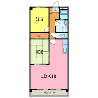 ニュータウン天白【302号室】の間取り