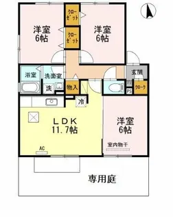 Canon house【1階】の間取り