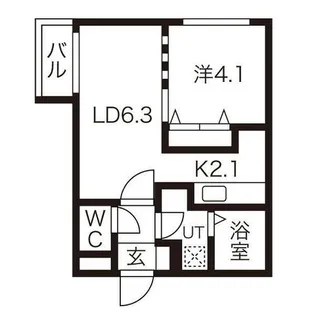 ラーチェ【301号室】の間取り