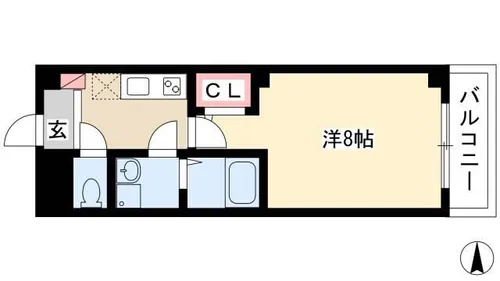 リバーサイド シェル【3階】の間取り