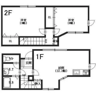 カーサ湯川【102号室】の間取り