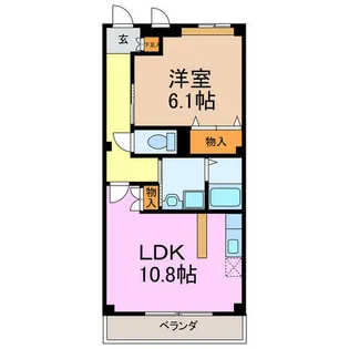 ヴェルジェ【2階】の間取り