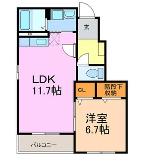 ミニョン【1階】の間取り