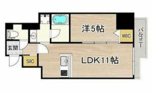 フェルザ福島【4階】の間取り