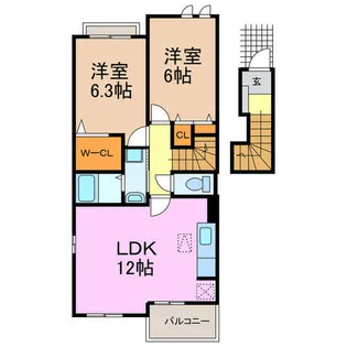 グラン・エスポワール【2階】の間取り