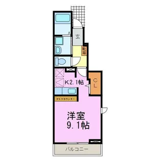 シャイン コート ナルコ【1階】の間取り