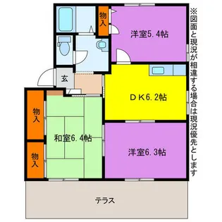 愛知県豊川市西桜木町2丁目【アパート】の間取り