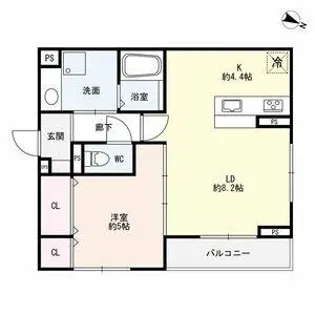 レジデンス寿【3階】の間取り
