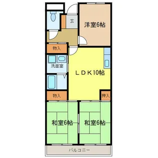 ヴィルフォーレミチハタ【2階】の間取り