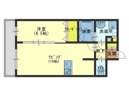 プレサンス玉造駅前【10階】の間取り