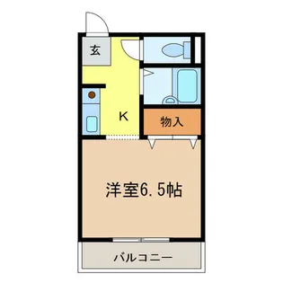 メロディーハイム【106号室】の間取り