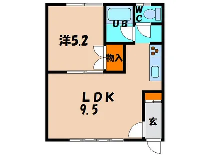 貴光ハイツ【202号室】の間取り