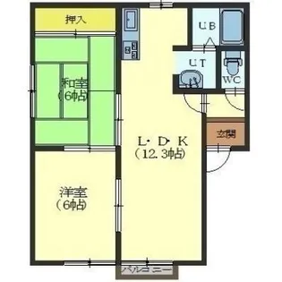Ocean洋【101号室】の間取り