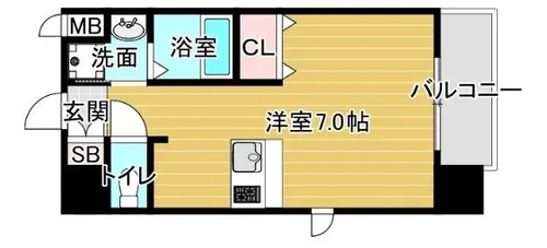 プレサンス大阪城公園ファーストシート【10階】の間取り