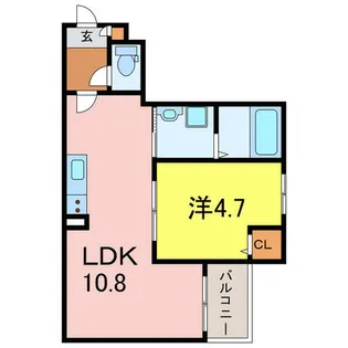 Jack uchisaiwaiⅠ【3階】の間取り