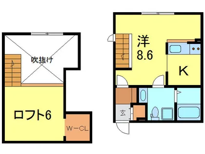 プリマグランデ安城 壱番館【107号室】の間取り