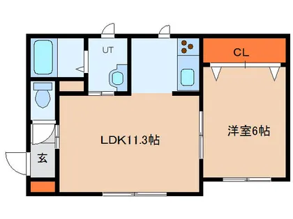 プリマヴェーラ美原【201号室】の間取り