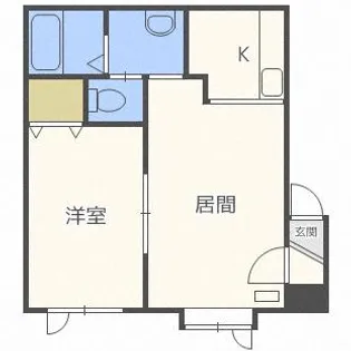 クレール大麻【203号室】の間取り