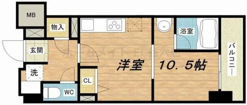 KDX堺筋本町レジデンス【2階】の間取り