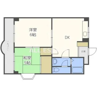 グランド・パレスジュイレー【5階】の間取り