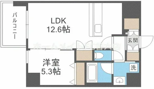 スプランディッド江坂駅前【4階】の間取り