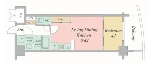 セレッソコート上本町EAST【3階】の間取り