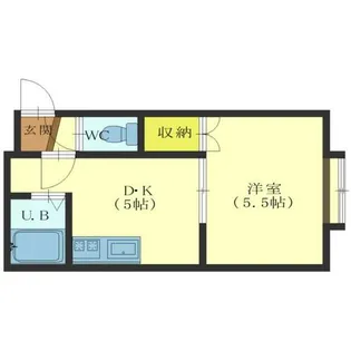 レオパレス千歳C棟【201号室】の間取り