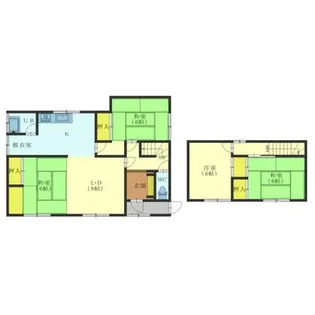 北海道函館市高丘町【一戸建】の間取り
