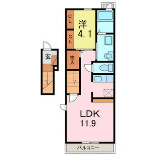 サピーⅤ【2階】の間取り