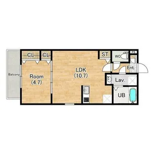 ジーメゾン草刈フォーベル【2階】の間取り