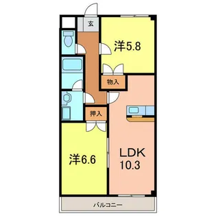 ルミナスハイム【3階】の間取り