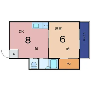 エクセレント新森【802号室】の間取り
