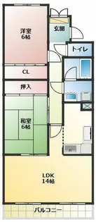 プラザMS【203号室】の間取り