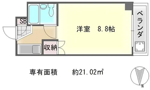 メゾンド亜地路義【1階】の間取り
